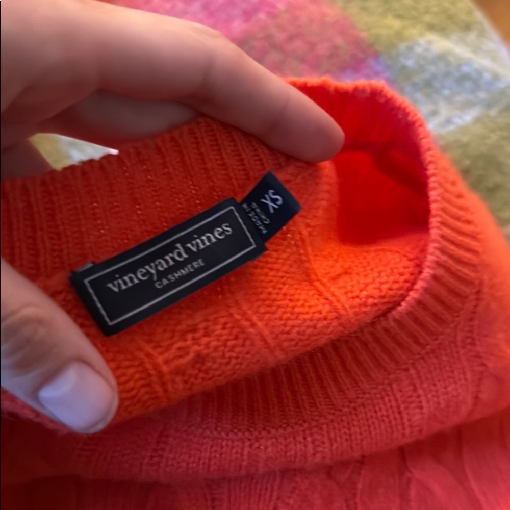 Vineyard Vines Coral Crewneck Sweater View 2
